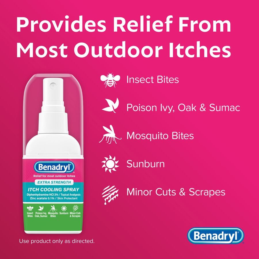 Benadryl&reg; Extra Strength Itch Cooling Spray, 2 fl. oz., , large image number 2