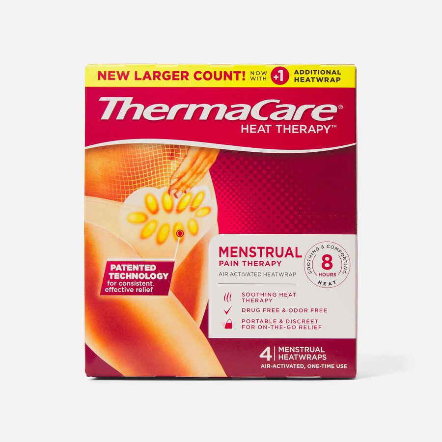 ThermaCare Menstrual Pain Relief Heatwraps, 4 ct., , large image number 0