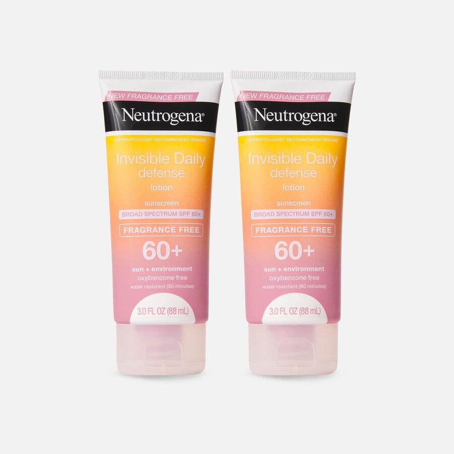 Neutrogena Invisible Defense Fragrance-Free Lotion SPF 60+, 3 oz. (2-Pack), , large image number 0