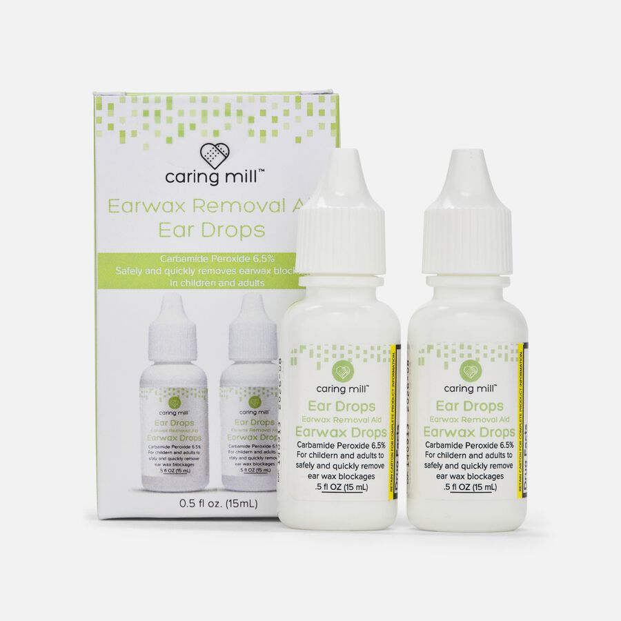Caring Mill™ Ear Wax Removal Drops 6.5% Carbamide Peroxide, 0.5 oz. (2-Pack), , large image number 0
