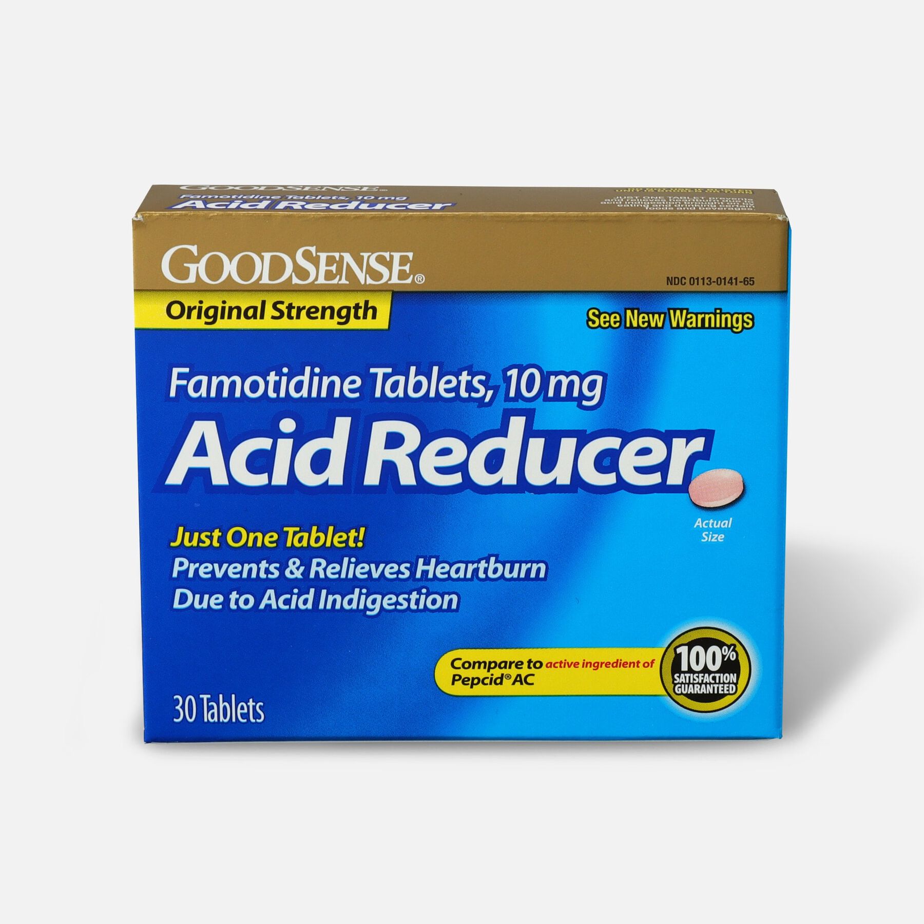 GoodSense® 10mg Famotidine Tablet 30 Count, Original Strength
