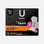 U by Kotex Balance Sized for Teens Ultra Thin Overnight Pads with Wings, 12 ct., , large image number 1