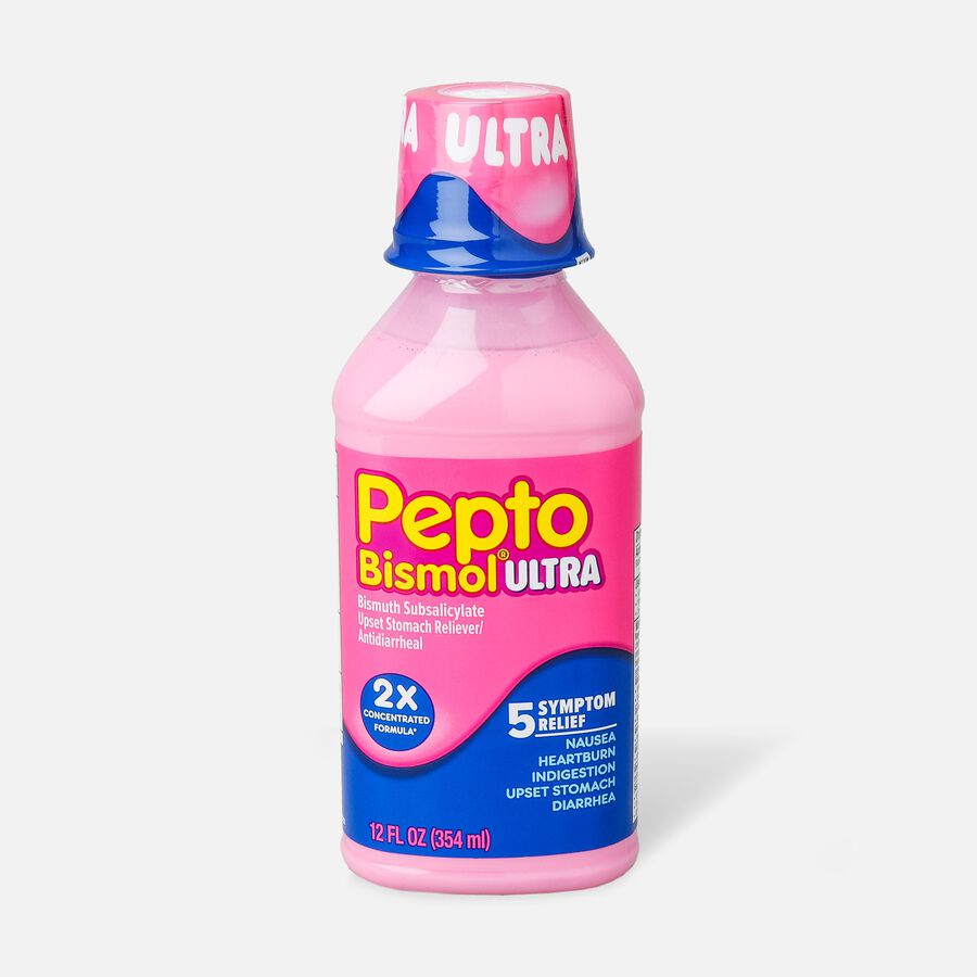 Pepto Bismol Ultra 5 Symptom Stomach Relief Liquid, Original, 12 oz., , large image number 1