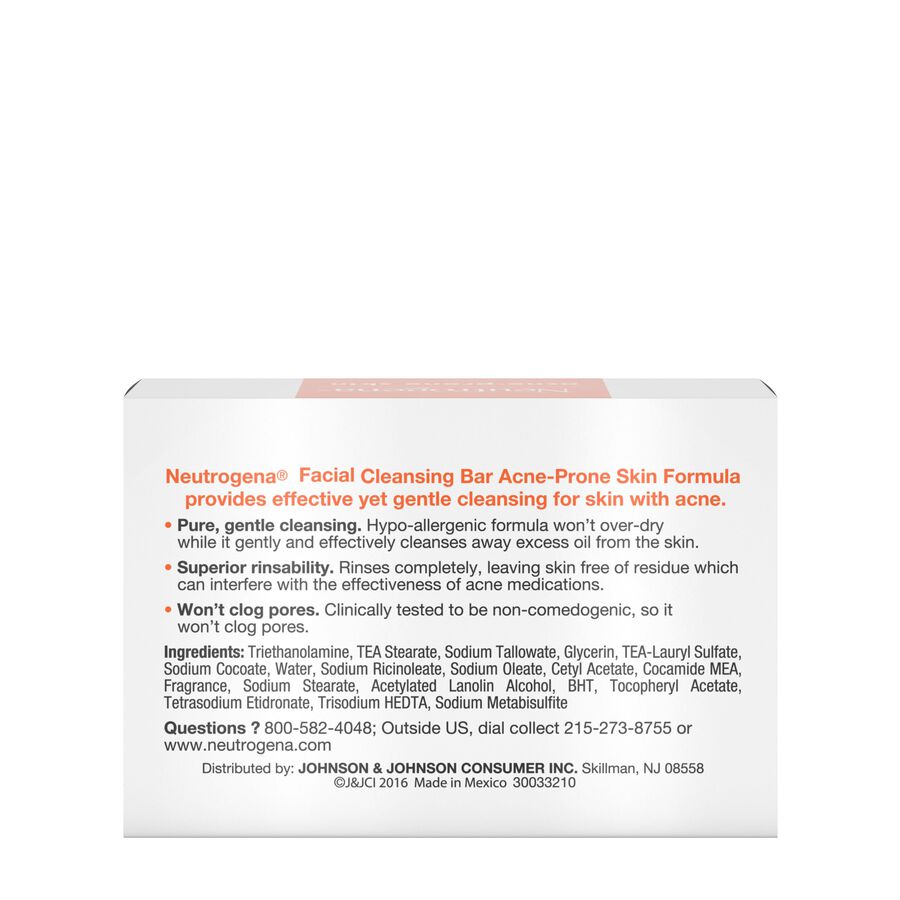 Neutrogena Acne Prone Skin Facial Bar, 3.5 oz