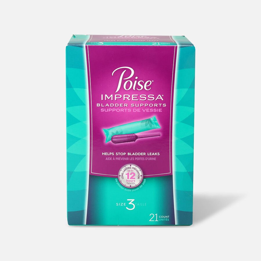 Poise Impressa Bladder Supports for Women, 21 Count