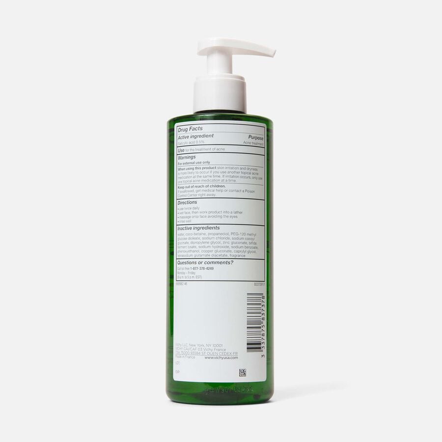 Vichy Normaderm PhytoAction Daily Deep Cleansing Gel with Salicylic Acid, 13.52 oz., , large image number 1