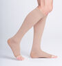 SIGVARIS Natural Rubber Unisex Socks, Open Toe, Small Short, Beige, , large image number 2