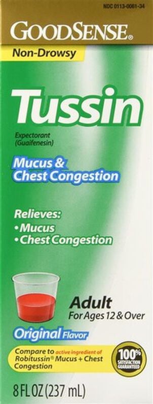 GoodSense® Tussin Mucus + Chest Congestion 200mg 8 oz.