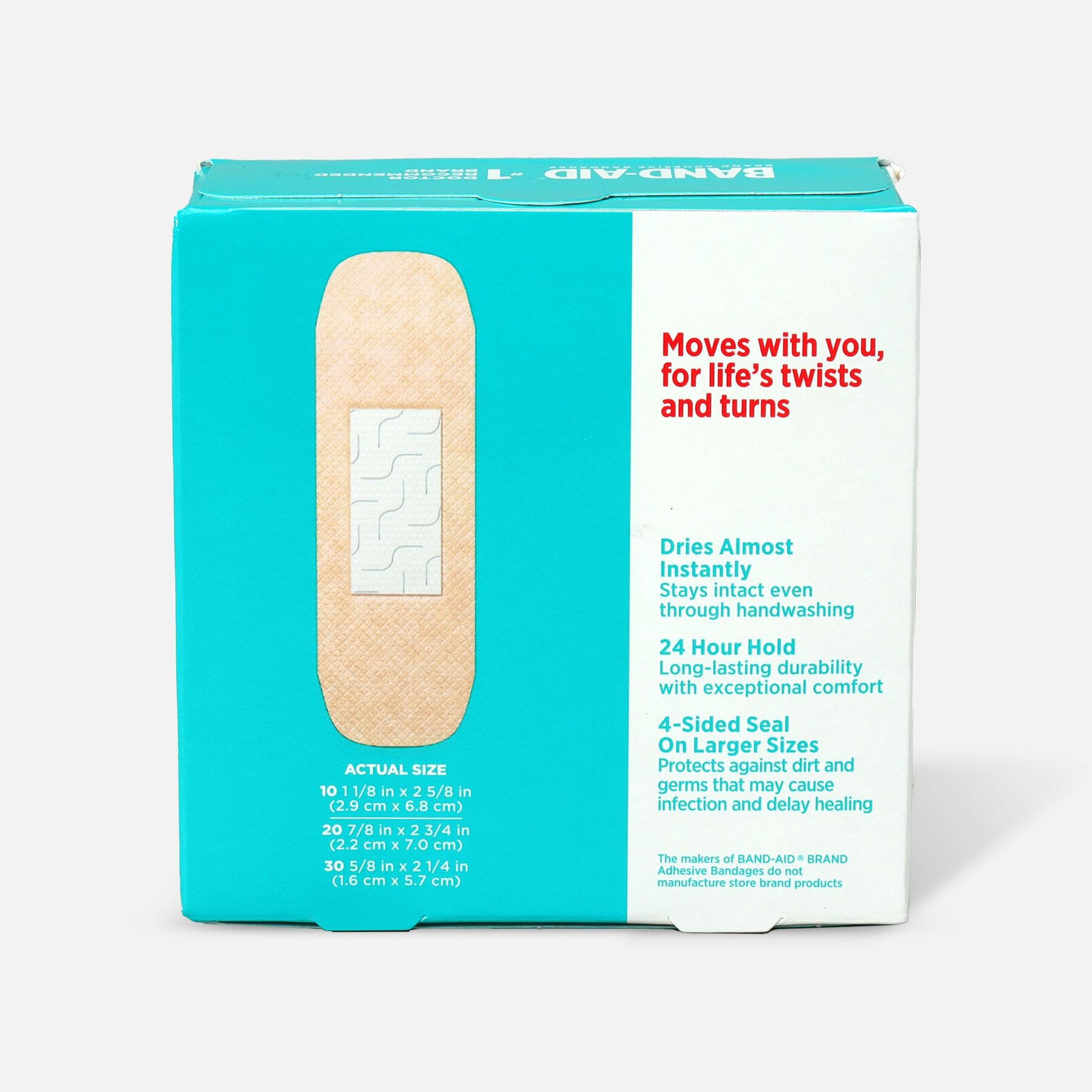 HSA Eligible BandAid SkinFlex Adhesive Bandages, Assorted Sizes, 60