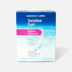 Sensitive Eyes Plus Saline Solution 2 x 12oz, 24 fl oz.