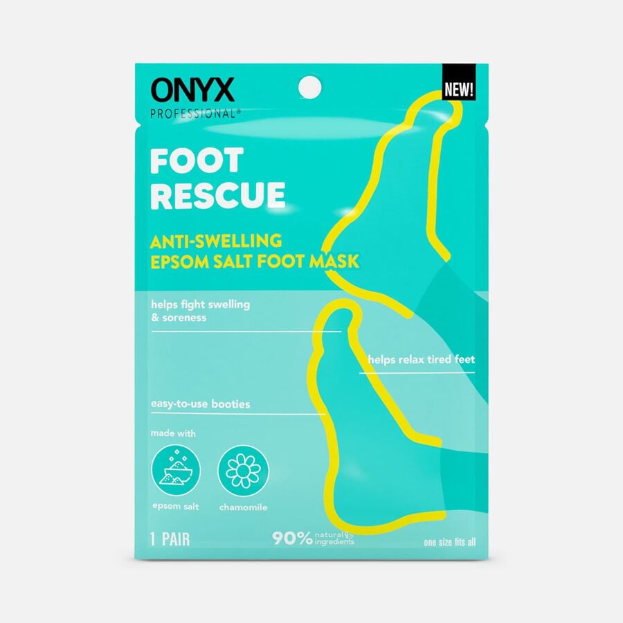 ONYX Foot Rescue Epsom Salt Foot Mask, 1 pair, , large image number 0