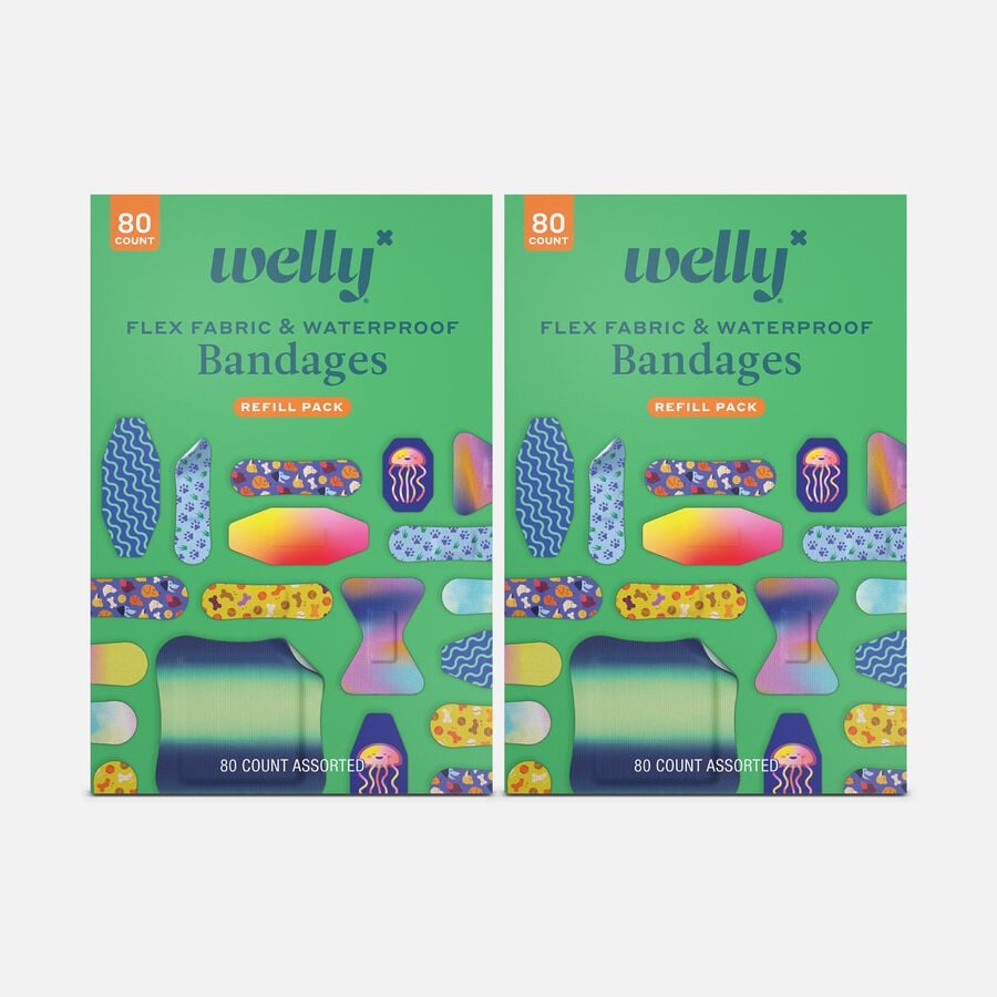 Welly Bravery Bandages Family Pack Carton Assorted, 80 ct. (2-Pack), , large image number 0