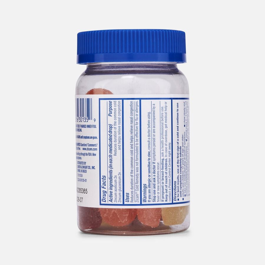 Zicam Cold Remedy Medicated Fruit Drops, 25 ct., , large image number 1