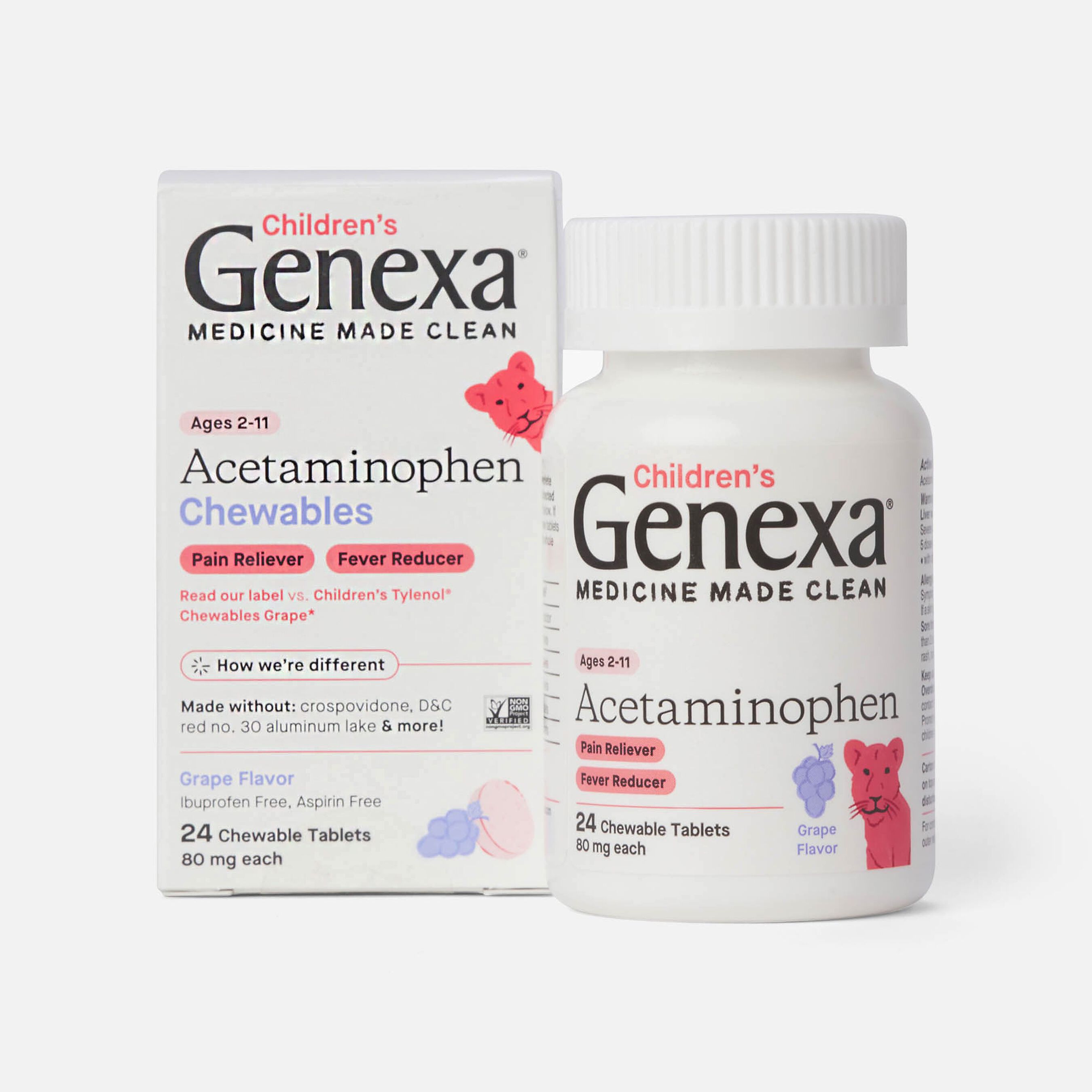 HSA Eligible Genexa Children's Acetaminophen Chewable, 24 ct. HSA