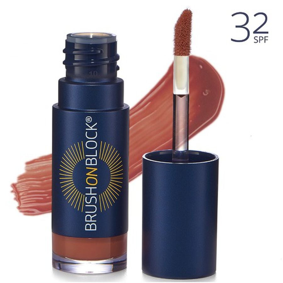 Brush on Block Protective Lip Oil SPF 32 - Coral Tint, .23 fl oz., Coral, large image number 1