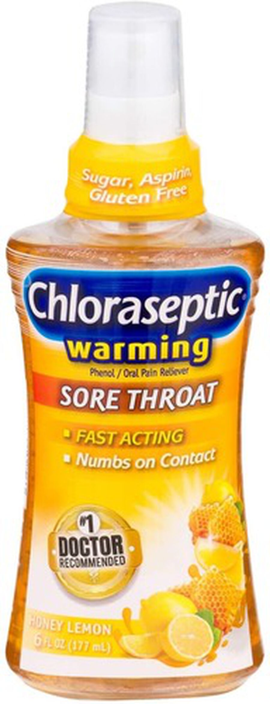 Chloraseptic Honey Lemon Warming Sore Throat Spray 6oz