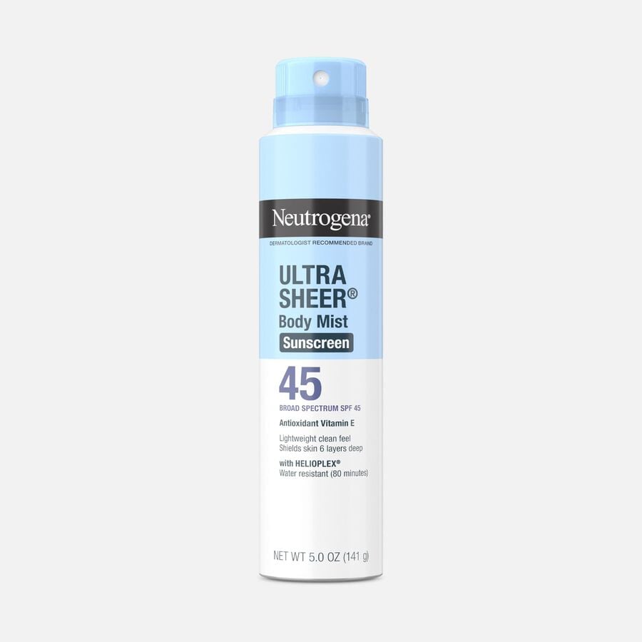 Neutrogena Ultra Sheer Lightweight Sunscreen Spray, SPF 45, 5 oz., , large image number 0