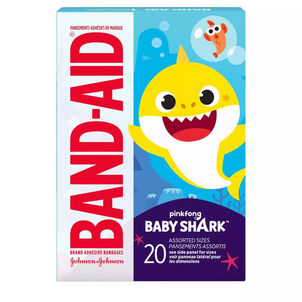 BandAid Baby Shark Assorted Bandages 20 ct