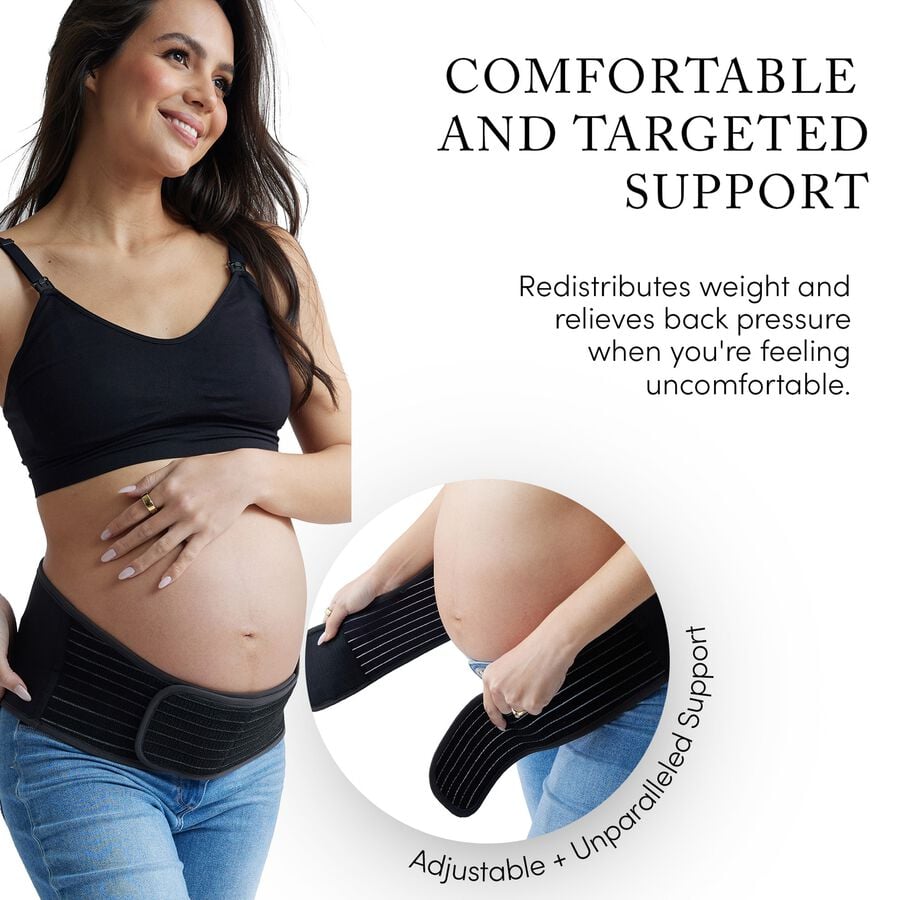Ingrid & Isabel Pregnancy Support Belt, Black, L/XL, , large image number 1