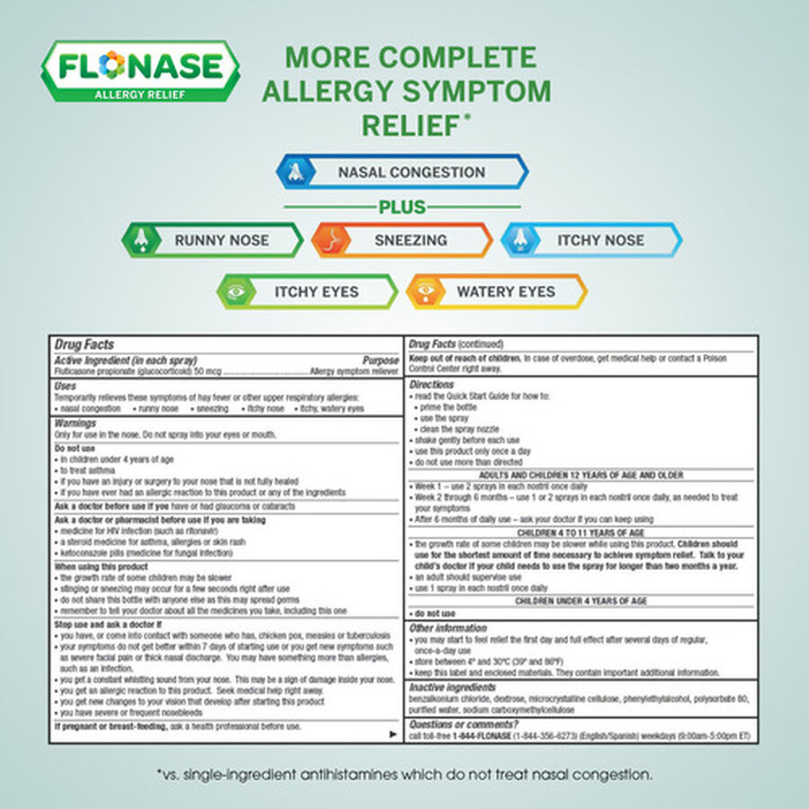 Flonase Allergy Relief Nasal Spray, 72 ct., , large image number 9