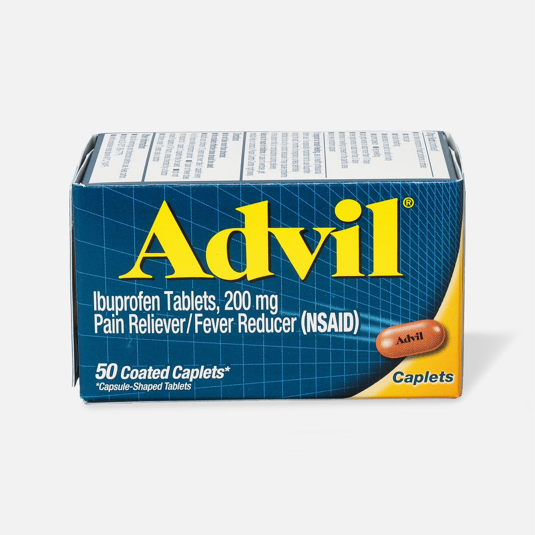 Advil Pain Reliever and Fever Reducer Coated Caplets, 200mg