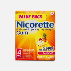 Nicorette Nicotine Gum, Fruit Chill, 4mg, 160 ct.