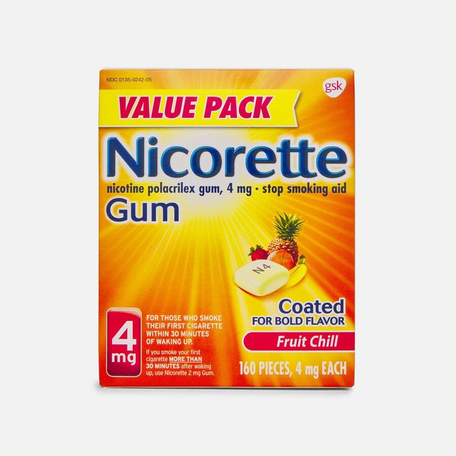 Nicorette Nicotine Gum, Fruit Chill, 160 ct., , large image number 1