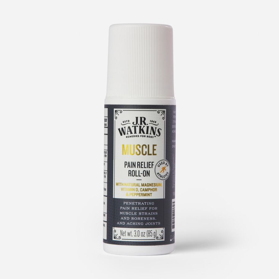 J.R. Watkins Muscle Pain Relief Roll-On With Magnesium, 3 fl oz., , large image number 0
