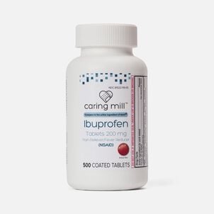 Caring Mill™ Ibuprofen 200mg Brown Coated Tablets - 500 ct.