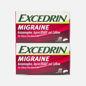 Excedrin Migraine Extra Strength Caplets, 200 ct. (2-Pack)