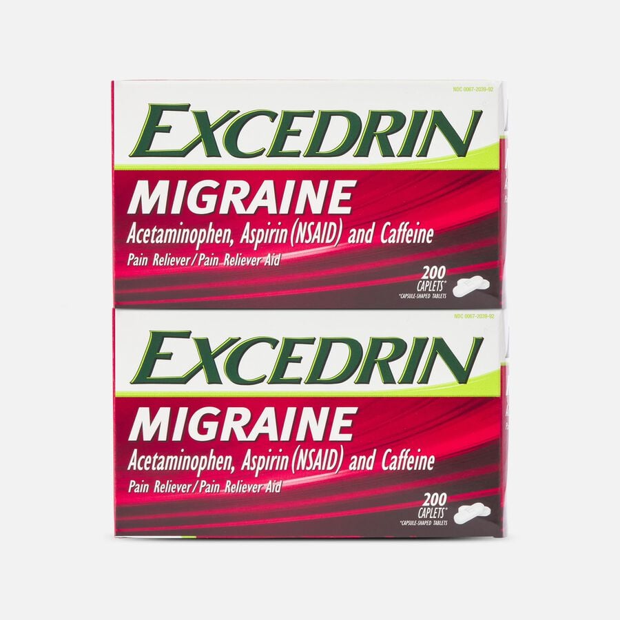 Excedrin Migraine Extra Strength Caplets, 200 ct. (2-Pack), , large image number 0