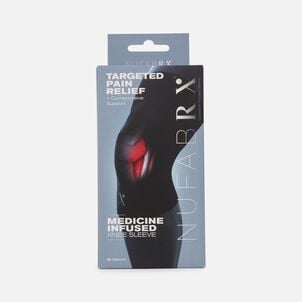Nufabrx Knee Compression Sleeve with Pain-Relieving Medicine