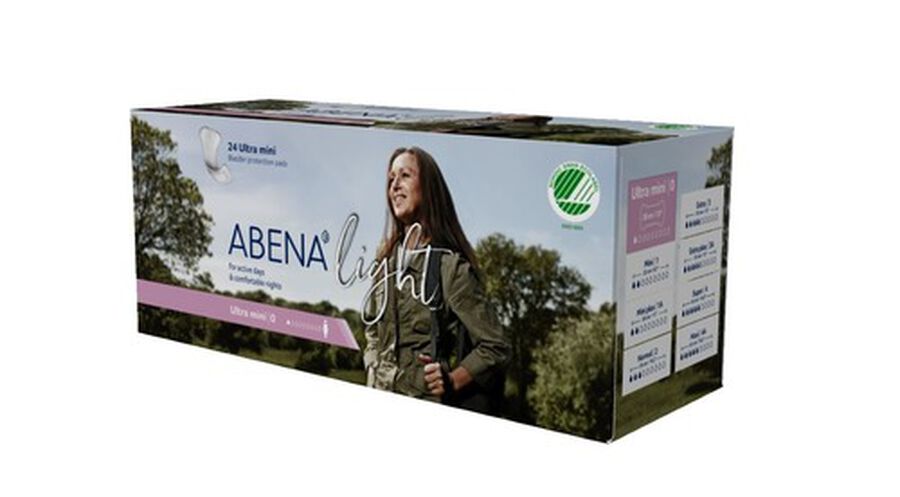 Abena Light Protective Pads, Ultra Mini 0, 3.25" x 8", 24 ct., , large image number 2