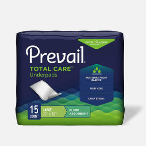 Prevail Night Time Disposable Underpads 23" x 36", 15 ct.