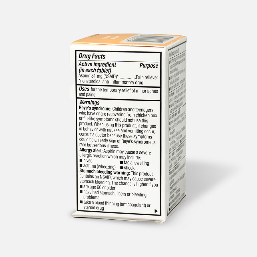 GoodSense&reg; Aspirin 81 mg Low Dose Chewable Tablets, , large image number 6