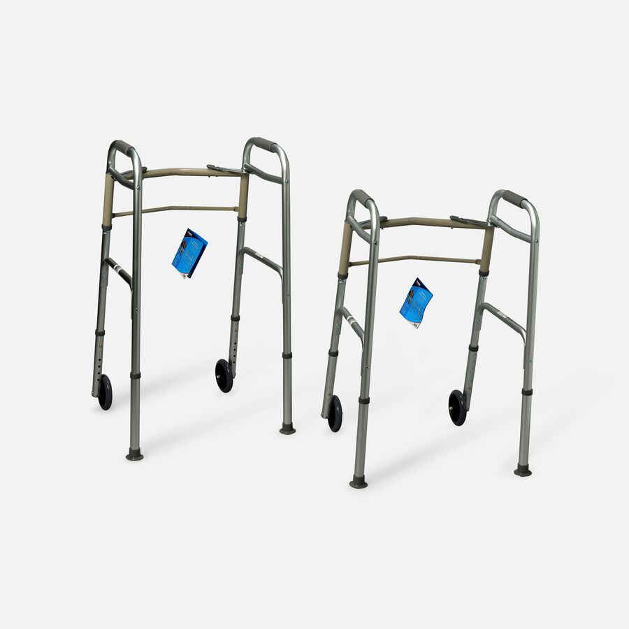 Carex Adult Dual Paddle Walker 5" Wheels and Glides