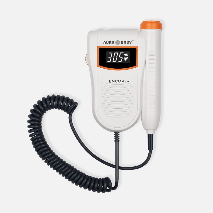 The Official Aura Baby&reg; Encore Plus Fetal Doppler (Orange), , large image number 0