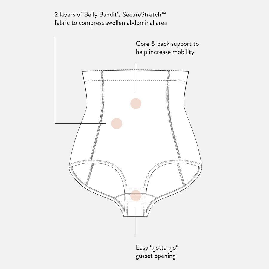 Belly Bandit Postpartum Recovery Panty, Black, Size M, Black, large image number 4