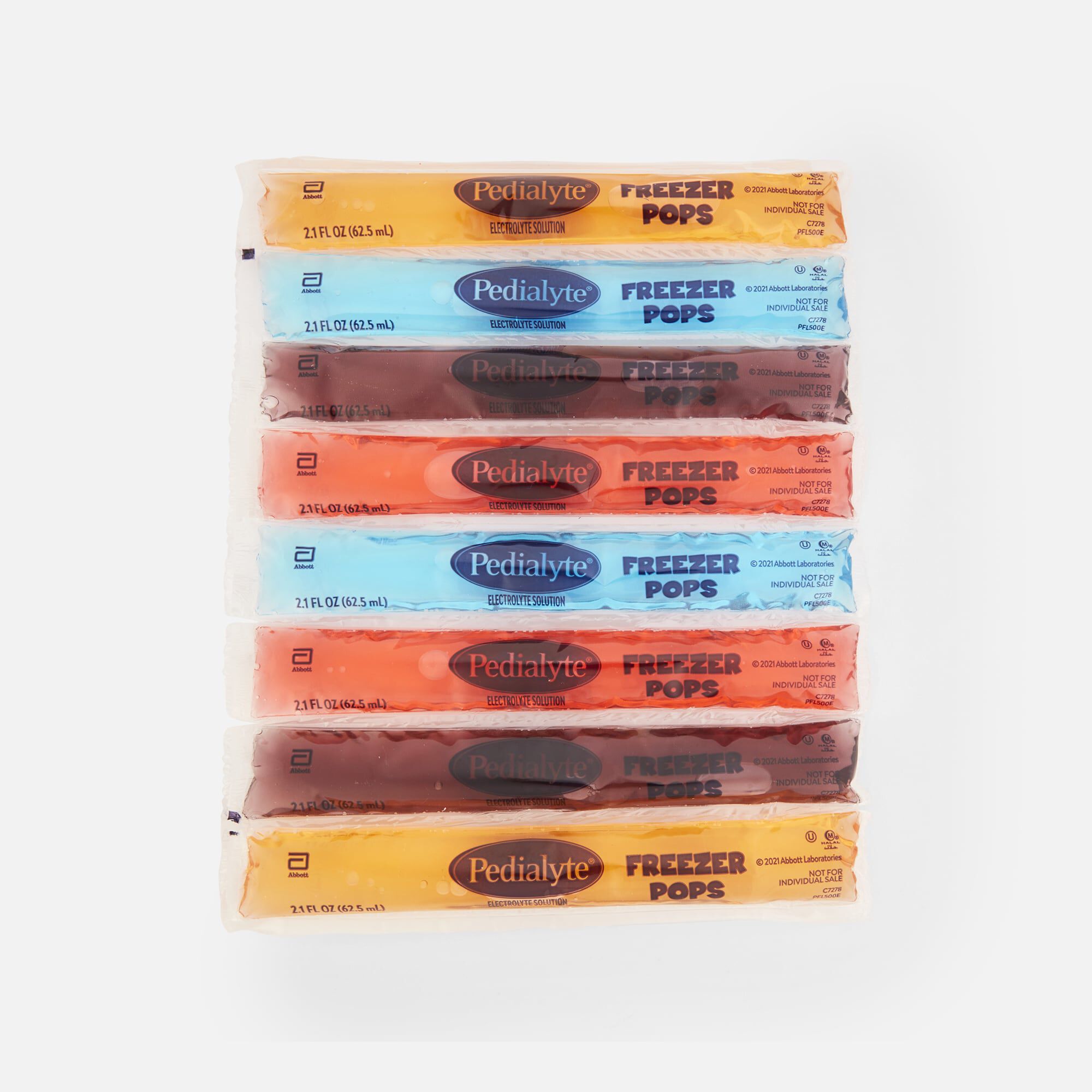 HSA Eligible Pedialyte Freezer Pops, Assorted Flavors, 16ct. / 2.1