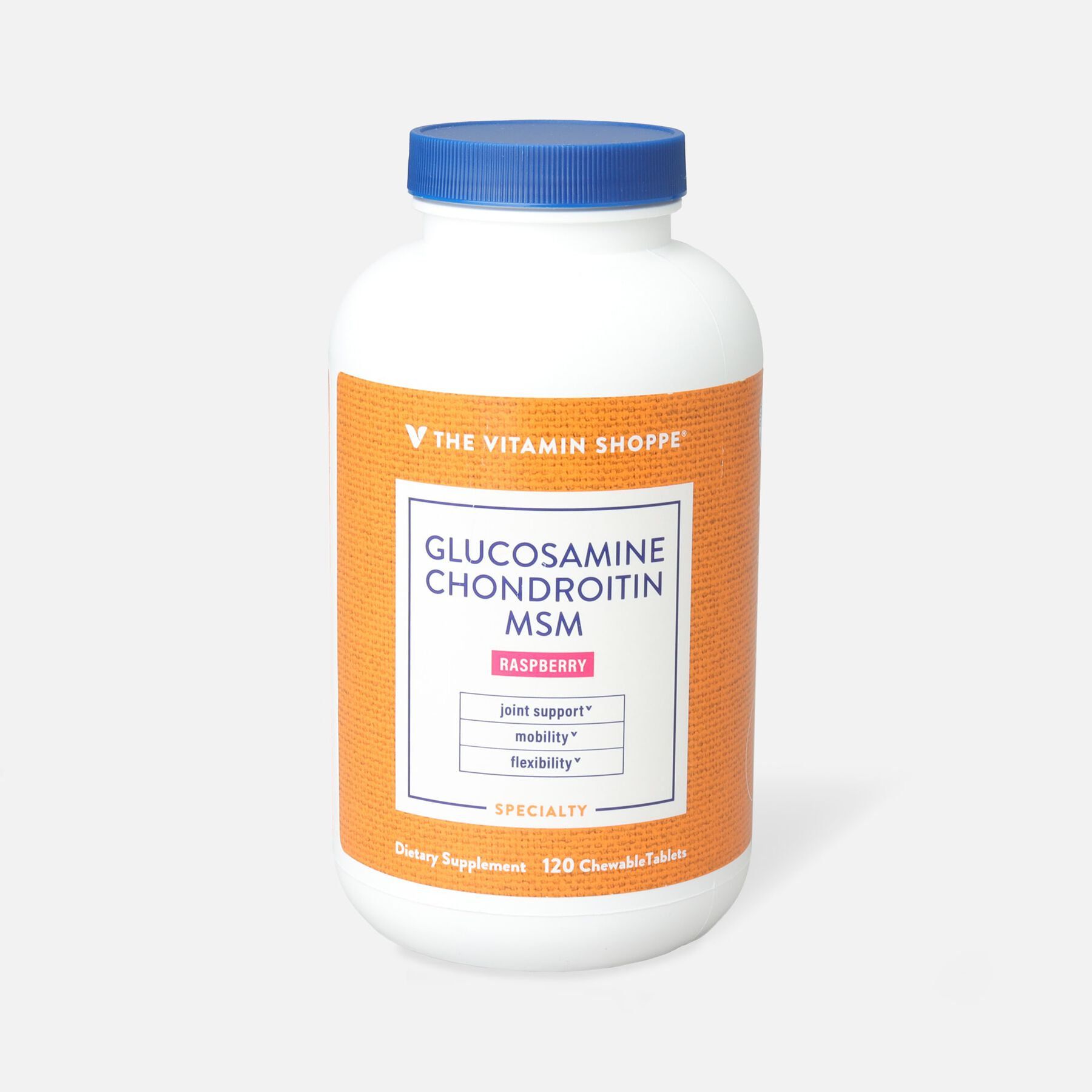 HSA Eligible Vitamin Shoppe Glucosamine Chondroitin With MSM, Raspberry