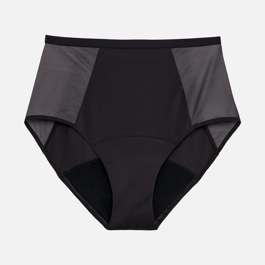Thinx Comfort Stretch Hi-Waist Period Underwear, Black, , large image number 0