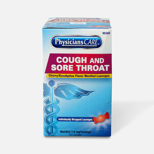 PhysiciansCare Cherry Flavor Cough and Throat Lozenges, 50 ct.