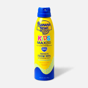 Banana Boat Kids MAX Protect and Play Continuous Spray Sunscreen, SPF 100, 6 fl oz.