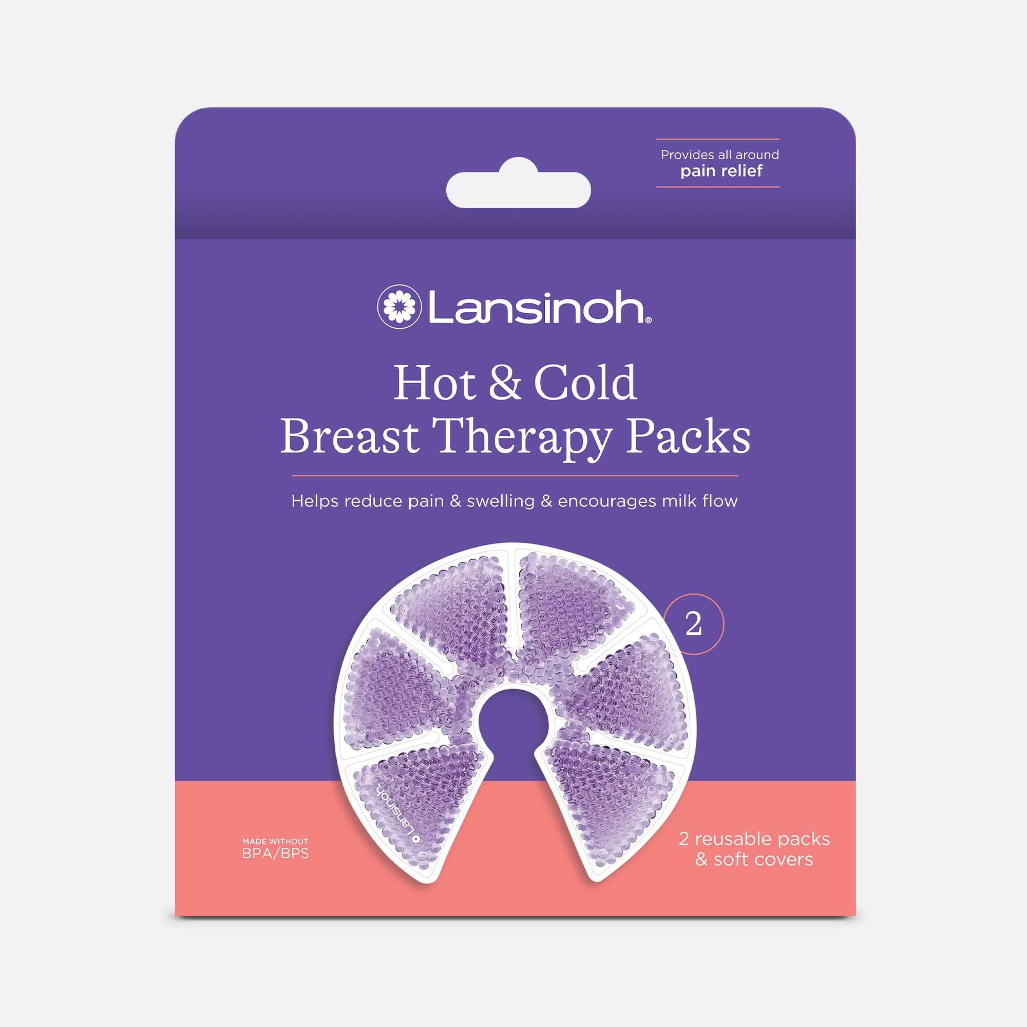 HSA Eligible Lansinoh TheraPearl 3-in-1 Hot or Cold Breast Therapy