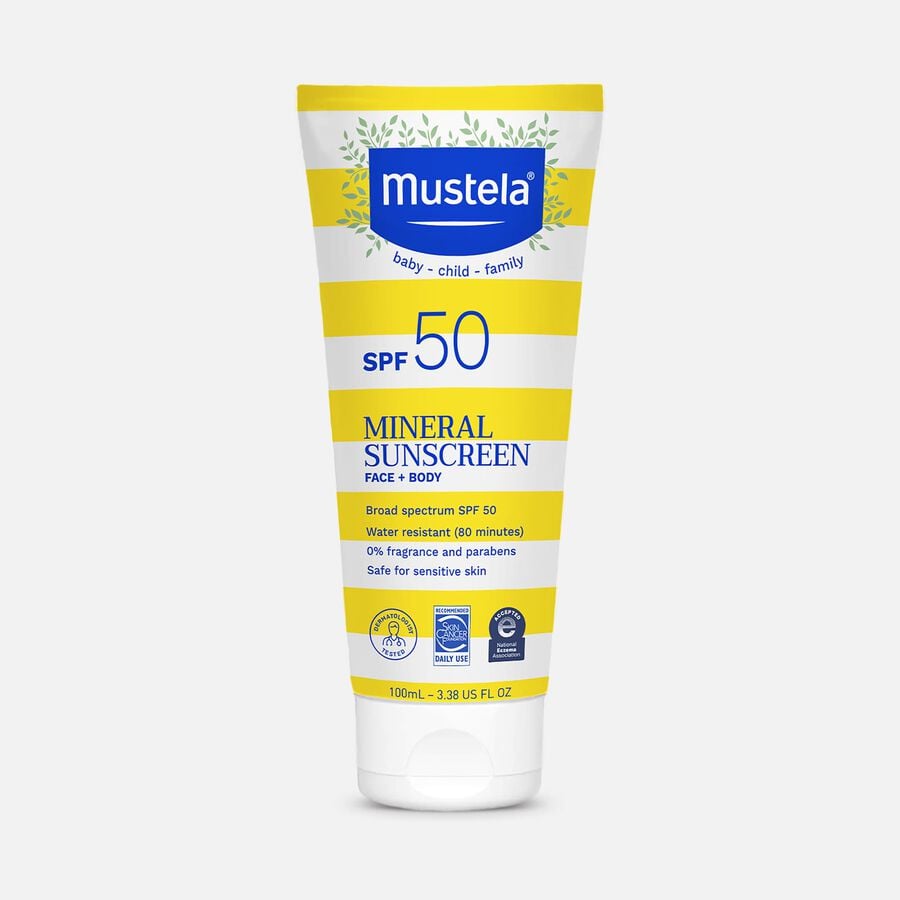 Mustela Mineral Sunscreen Lotion, SPF 50, , large image number 1