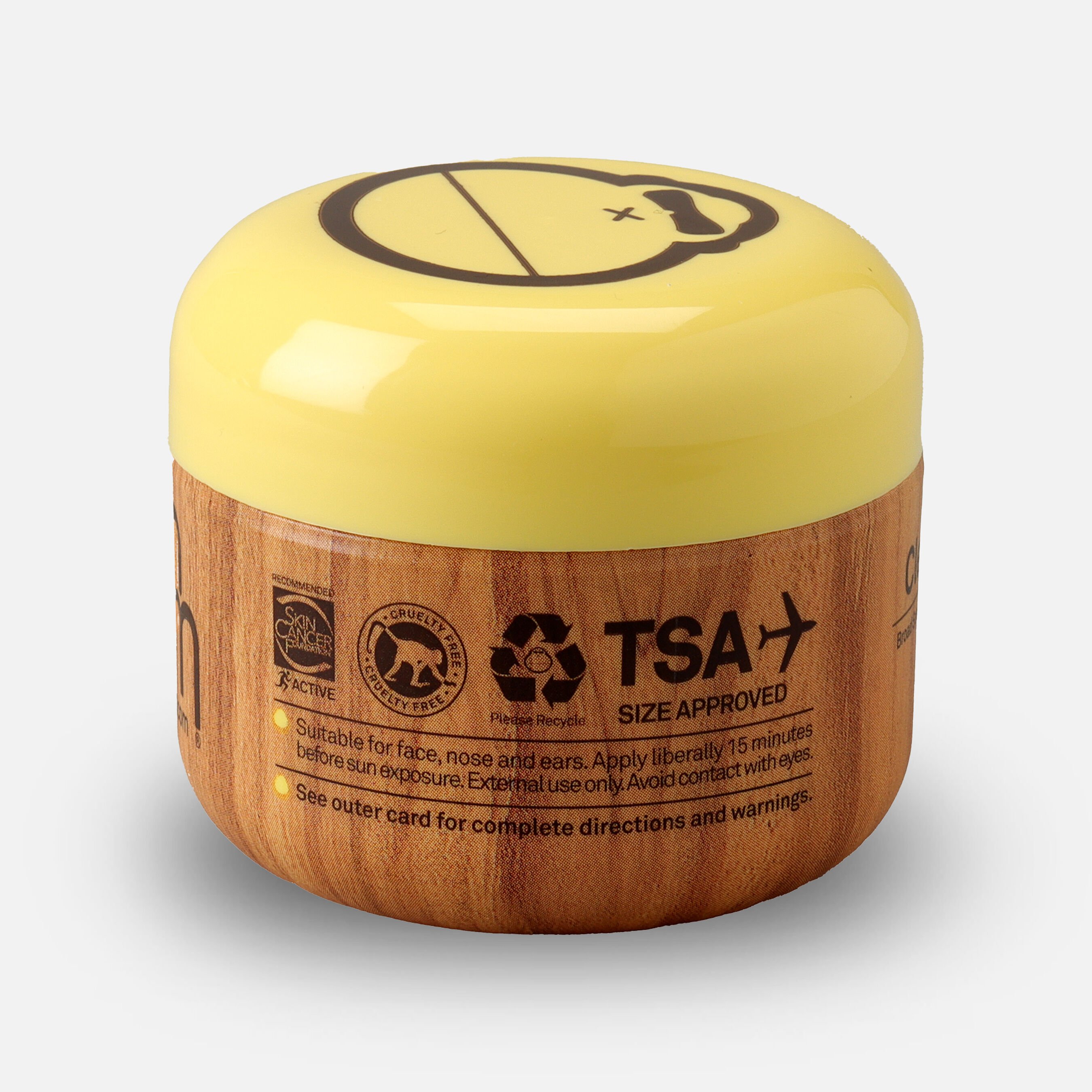 HSA Eligible Sun Bum Clear Zinc Oxide Sunscreen, SPF 50, 1 oz. Jar