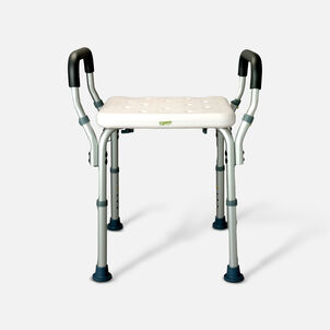 Essential Medical Deluxe Molded Shower Bench with Arms