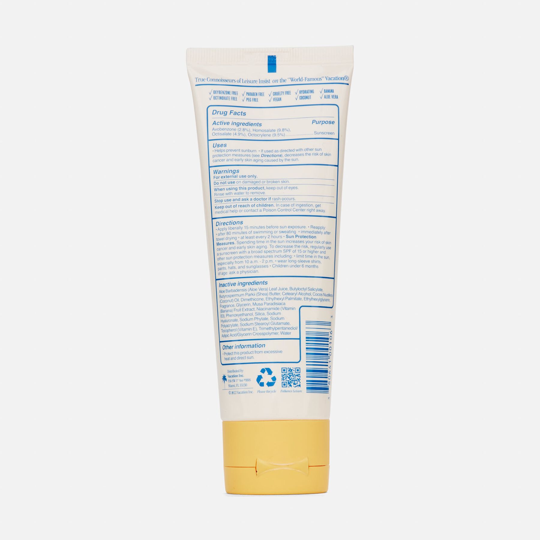 HSA Eligible Vacation Classic Sunscreen Lotion, SPF 50, 3.4 oz. | HSA