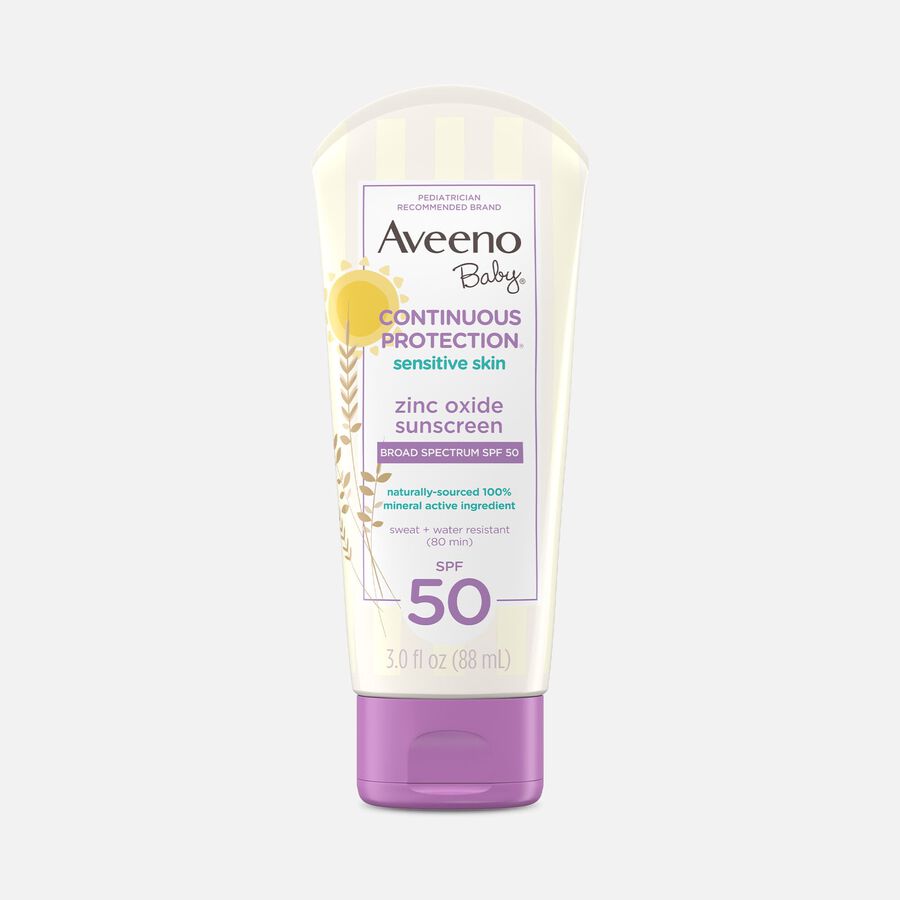 Aveeno Baby Continuous Protection Lotion, SPF 50, 3 oz., , large image number 0