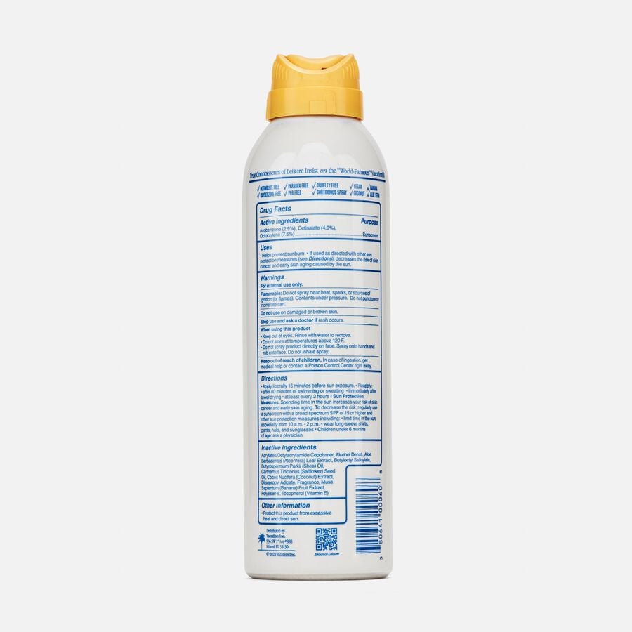 Vacation Classic Sunscreen Spray, SPF 30, 6 oz., , large image number 1